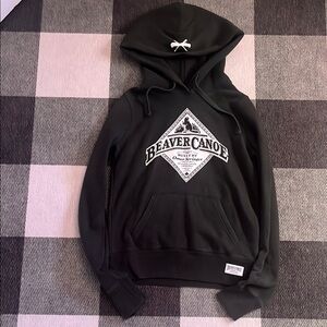 Beaver Canoe forest green hoody, size XS, hooded sweatshirt, hoodie, bunny hug